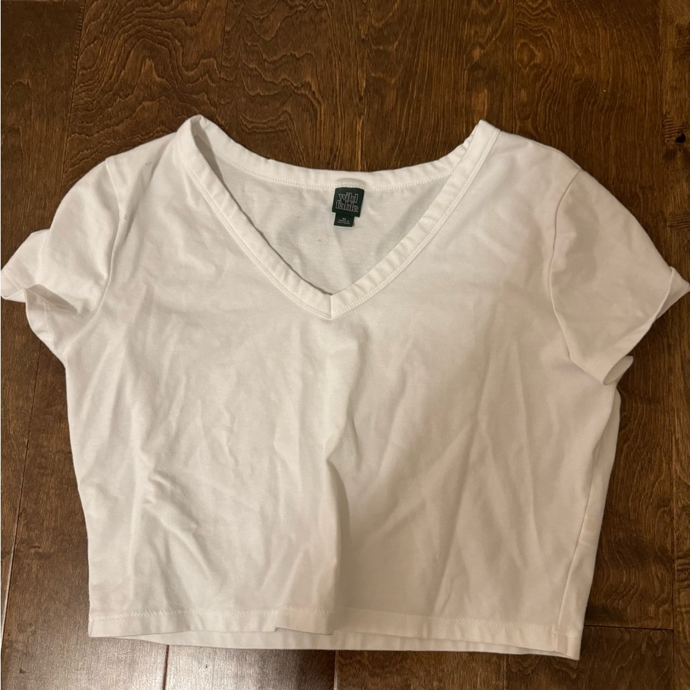 White crop top